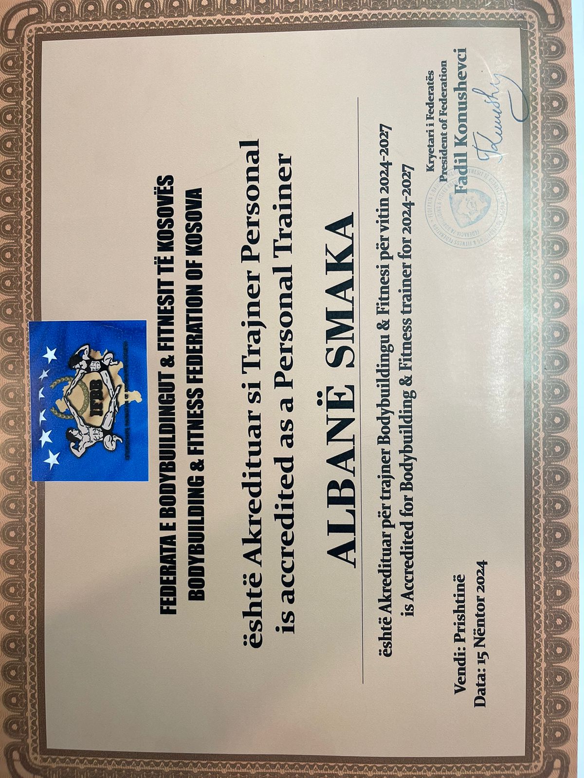 Certified Women's Fitness Specialist