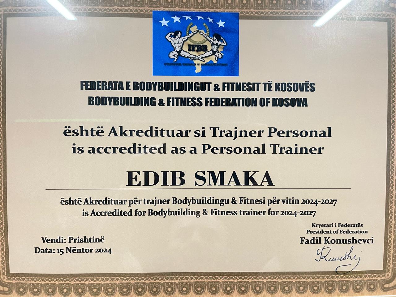 Certified Personal Trainer (CPT)